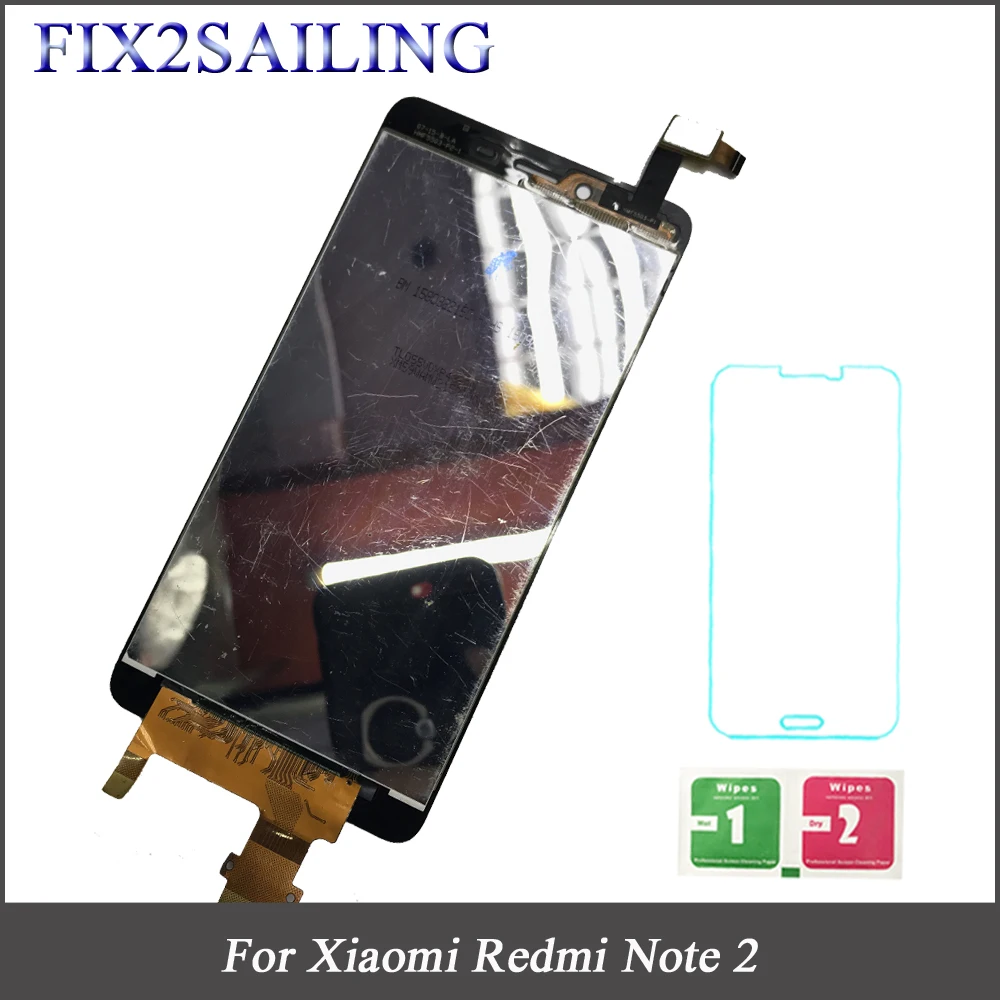 ЖК-дисплей для Xiaomi Redmi Note 2 сенсорный дигитайзер Замена Бесплатная доставка |
