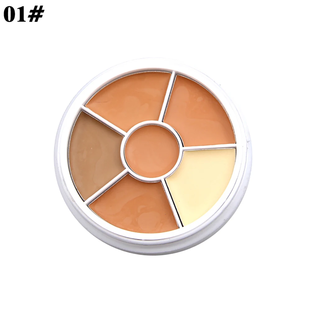Professional 6 Colors Cosmetic Long Lasting Concealer Palette Face Makeup Tool | Красота и здоровье