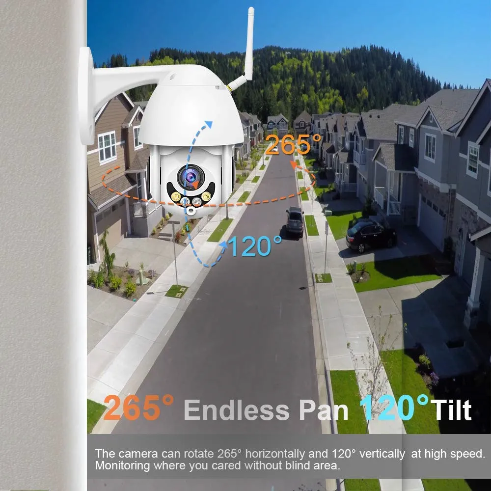 Wifi IP Camera wireless security Mini PTZ cameras outdoor audio video surveillance pan tilt 5x zoom dome IR network ip cam SD |