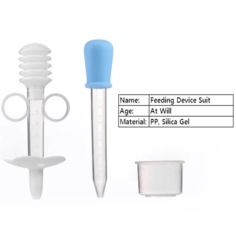 Шприц и Пипетка для кормления младенцев 5 мл 2 шт./лот|silicon feed|baby feeding syringebaby medicine