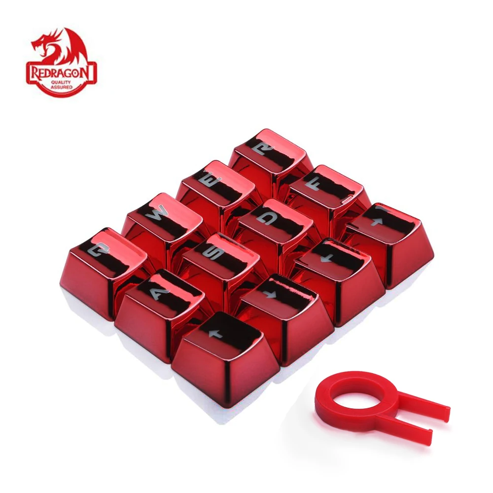 Redragon A103R 12 колпачки для ключей и съемник PBT двойной удар с подсветкой