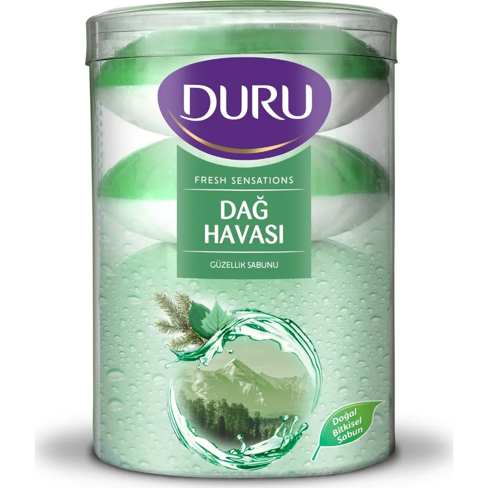 Duru Fresh Sensation горный воздух красота мыло бар 4 мыла 440 гр спа скраб для тела ванна