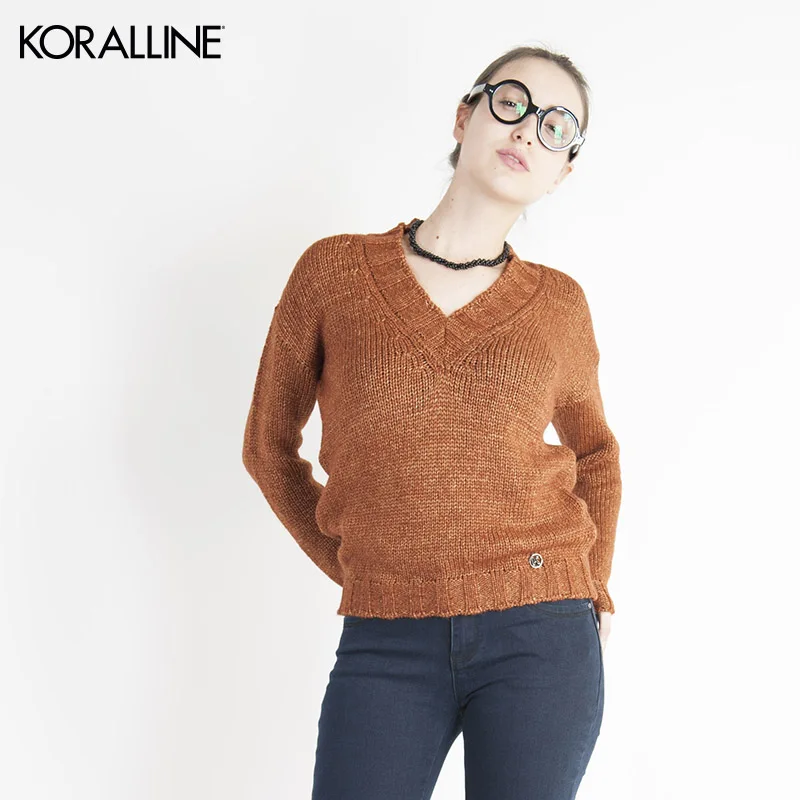 Koralline Flared woman sweatereq итальянский дизайн Классический Современный стиль высокого