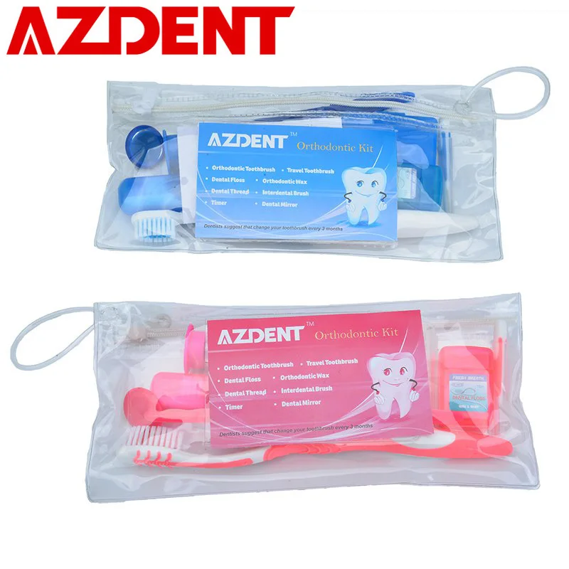 AZDENT(8 шт./комплект) межзубная щетка Зубная резинка межзубная зубная щетка набор для отбеливания зубов Зубная щетка для ухода за полостью рта зубочистка