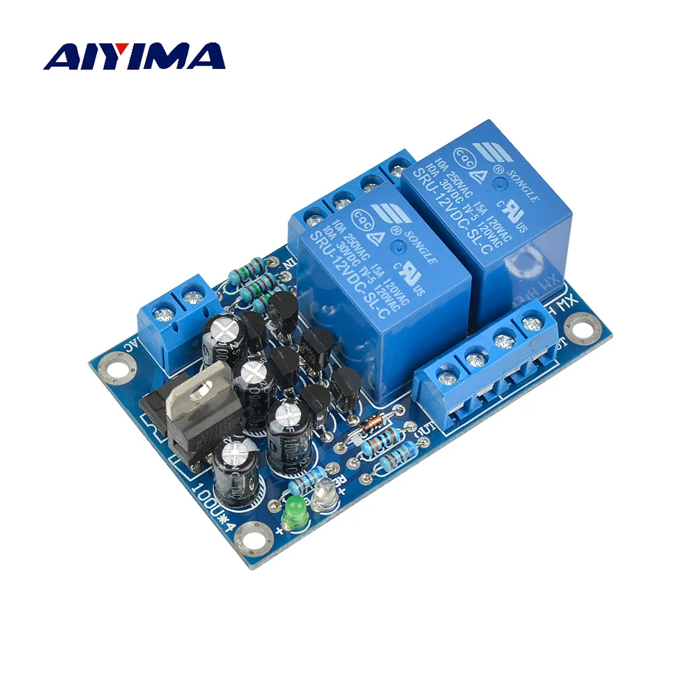 

Защитная плата для динамика AIYIMA 2,0, 2-канальный комплект для защиты громкоговорителя, детали, надежный производительный модуль для LM3886 TDA7293