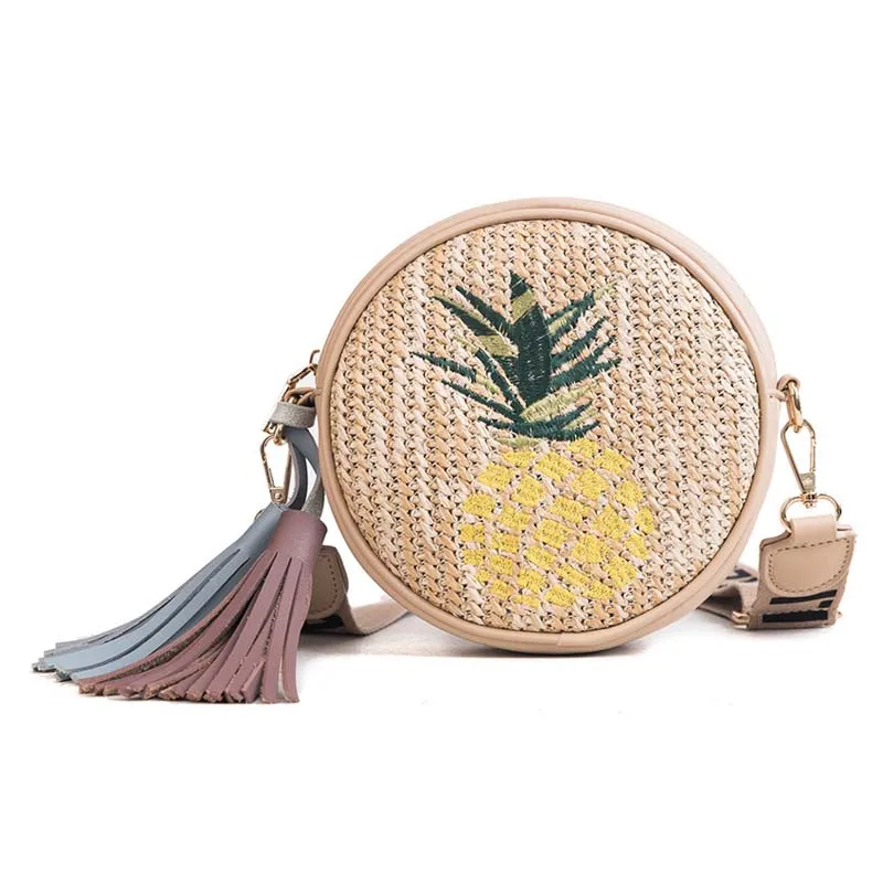 Женская дорожная соломенная сумка с бахромой популярная летняя дамская сумочка