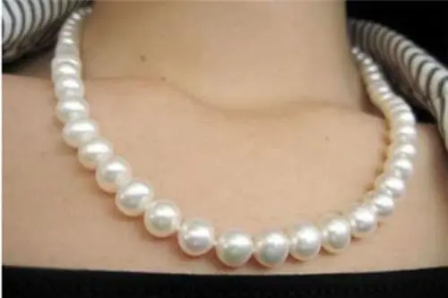 

8-9 мм Белое соленое Ожерелье AKOYA с искусственным жемчугом 18 дюймов >>> Бесплатная доставка