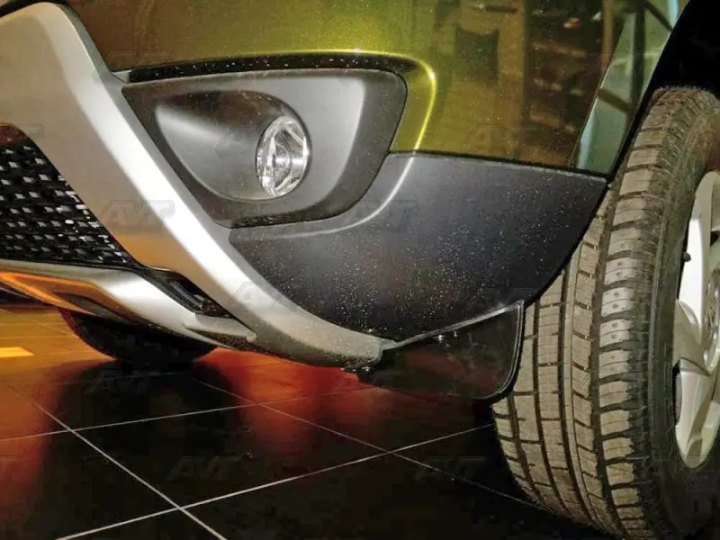 Защитные щитки на переднем бампере для Renault Duster 2010 2019 автомобильные аксессуары