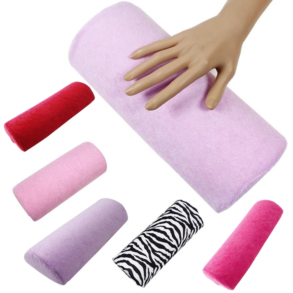 Soft Cushion Rest Half Column Nail Art Design Manicure Salon Hand Pillow Holder | Красота и здоровье