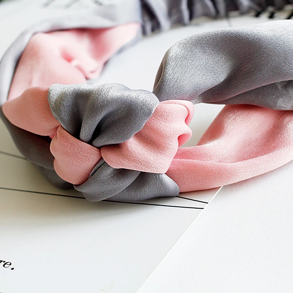 Модная женская повязка на волосы для йоги цветная завязанная тюрбан голову