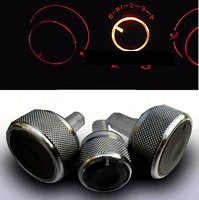 accessories 3pclot fit for skoda superb octavia mk1 switch knob knobs heater climate control buttons dials frame ring ac air