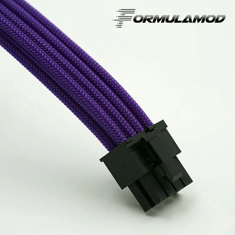 FormulaMod Fm-cpu 8P-A, ЦП 8Pin кабели расширения питания, материнская плата 18AWG 8Pin многоцветные соответствующие кабели расширения - Цвет лезвия: Purple