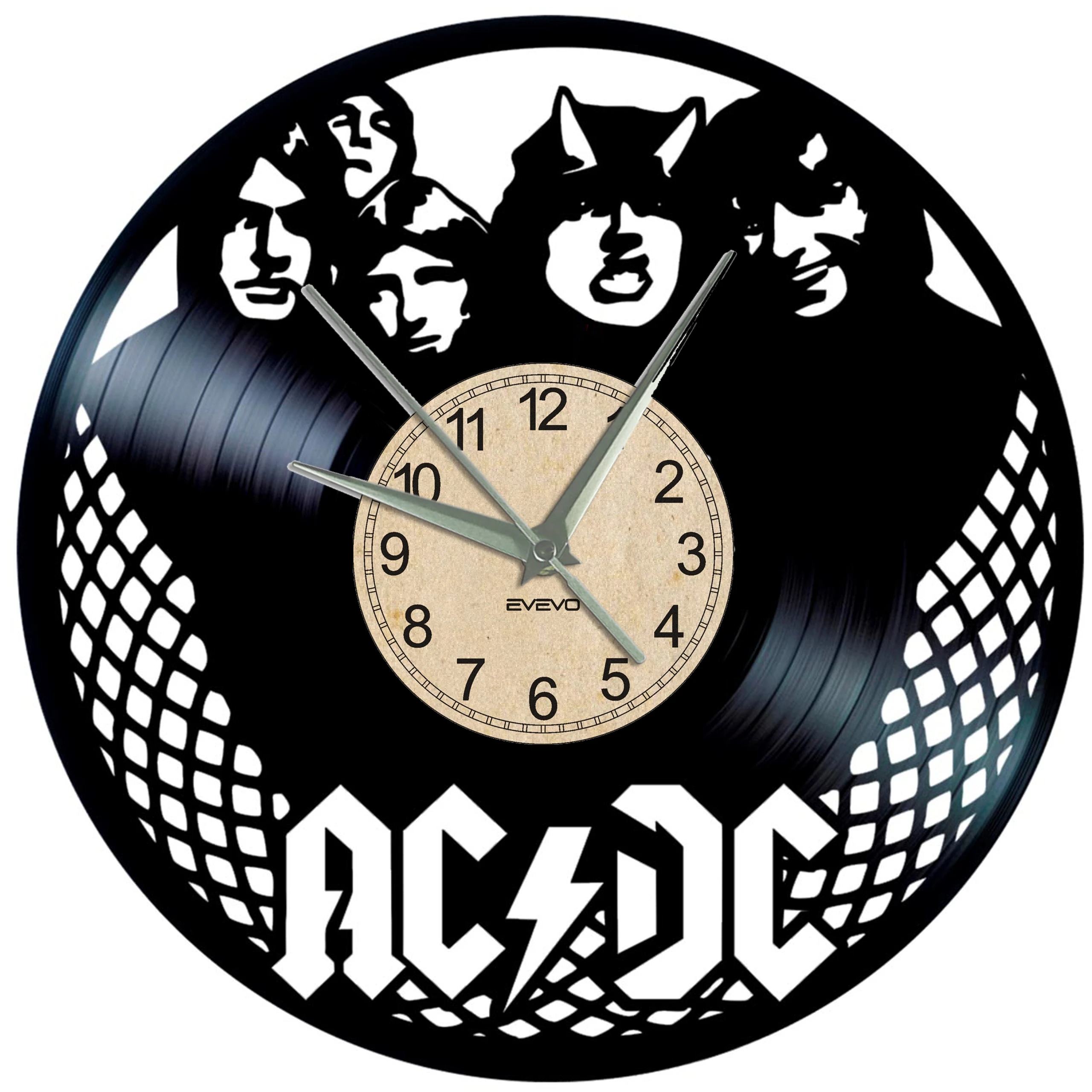 Настенные часы с виниловой пластиной AC/DC|Настенные часы| |