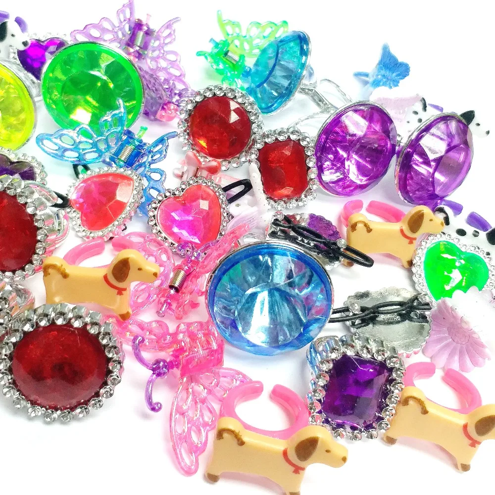 144 шт. смешанные кристаллы для волос девочек кольца со стразами и бриллиантами