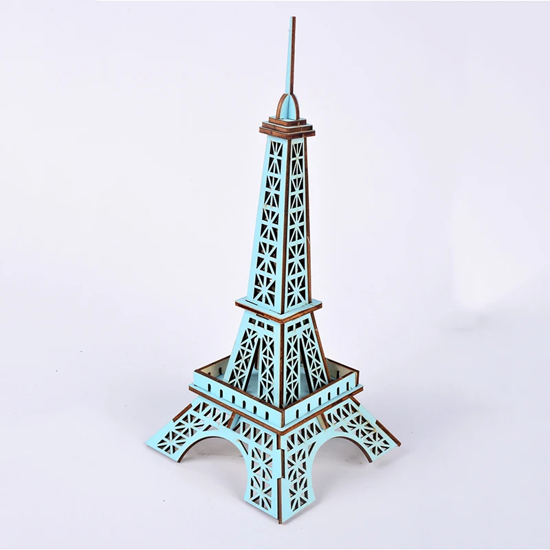 Эйфелева башня 3d деревянная модель кораблей архитектура масштаб здания oyuncak