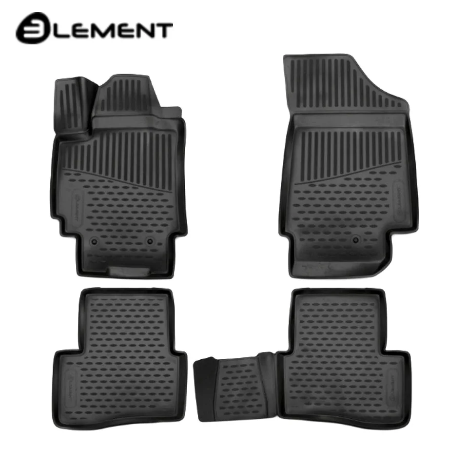 Для Hyundai Creta 2016 2019 Коврики 3D в салон 4 шт./компл. полиуретан Element ELEMENT3D2063210K|3d floor mat|floor