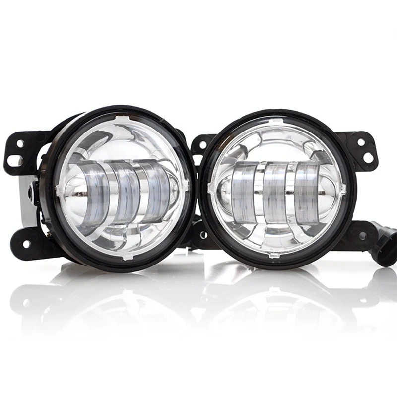 2 шт. 4 дюймовые светодиодные противотуманные фары для Jeep Wrangler JK Rubicon Sahara передний