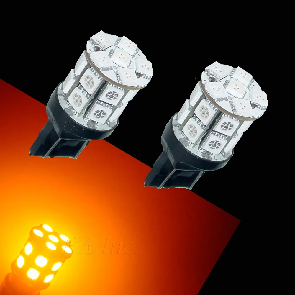 PA светодиодный 2 шт. x T20 SRCK 20SMD 5050 белый зеленый синий красный желтый фиолетовый