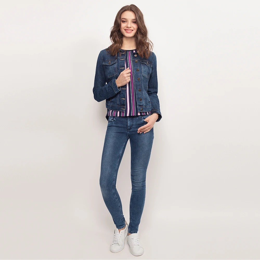 Джинсовый жакет для девушки Gloria Jeans GJC002704|jackets jeans for women|jacket jeanscoated women |