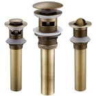 Выдвижной сливной фильтр для ванной комнаты, выдвижной стопор для раковины, античная латунь, доступен для предотвращения засорения