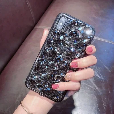 Чехол со стразами для Motorola G7 Plus P30 Play Note Z4 Z3 Z2 P40 Power G5 G6 Moto One X4 Cobar прозрачный