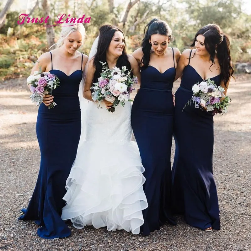 Темно синие платья для подружек невесты женские платье подружки свадебное