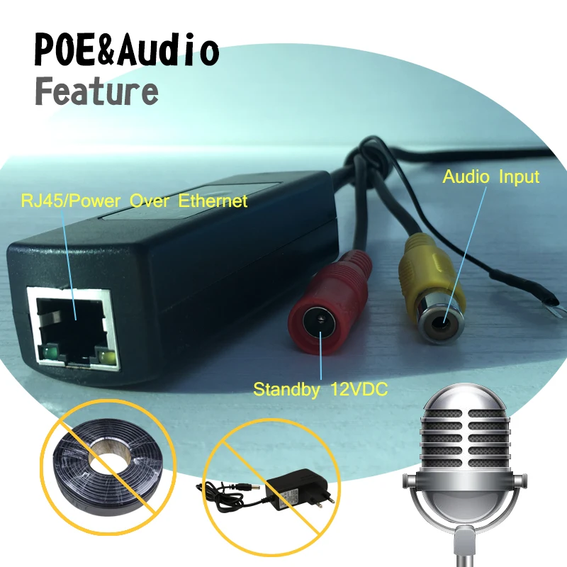 BFMore с аудиовходом POE проводной купольная IP камера Камера 5.0MP H.265/H.264 CCTV ИК Ночное