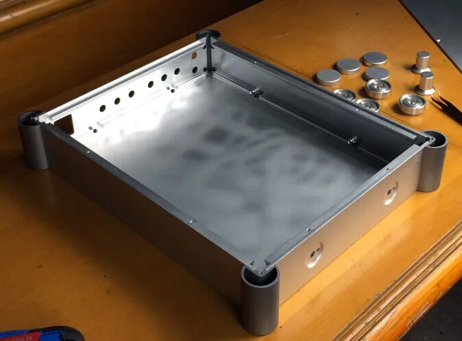 Полностью алюминиевый корпус 300B BZ4307T чехол для усилителя лампы Hi-Fi внешний