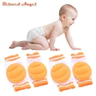 Наколенники для малышей, мягкие, утепленные, махровые, Нескользящие, ремни для детей и поводки для ползания