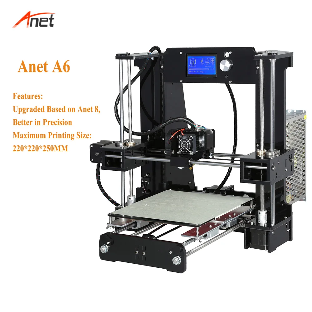 Anet A8 A6 A3S A2 E10 Специальная цена для нас DIY 3d принтер набор Самая низкая машина самая