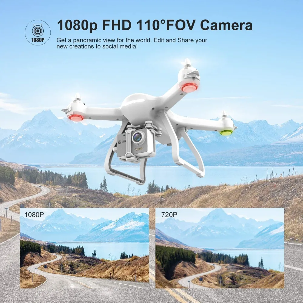 Holy Stone HS700 Радиоуправляемый Дрон gps бесщеточный мотор 5G 1080P FHD wifi FPV Drone 400M FPV gps RC вертолет Квадрокоптер