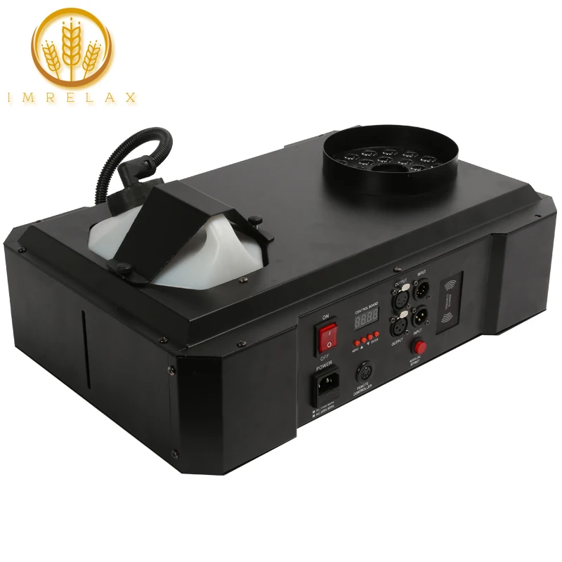 Дымовая машина IMRELAX для диджея дискотеки 1500 Вт RGB подсветка 3 в 1 сценический