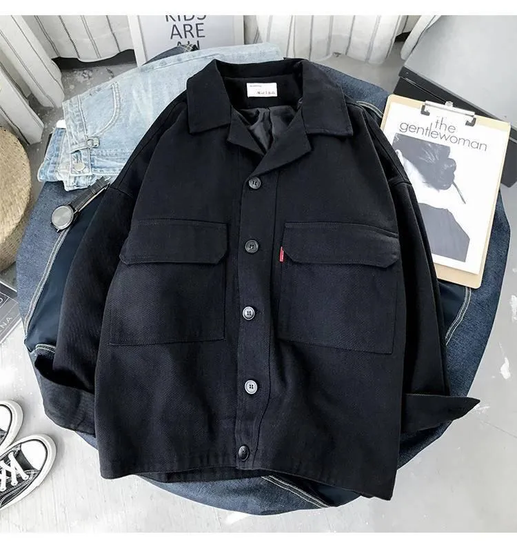 Obrix 2019 Female Autumn Spring Loose Casual Style Jacket Square Collar V Neck Full Sleeve Buttons Pockets Streetwear Jacket|Женские