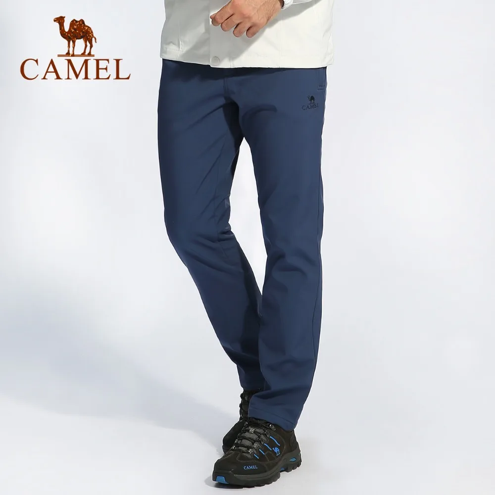 Мужские брюки для походов CAMEL водонепроницаемые и ветрозащитные из софтшелла