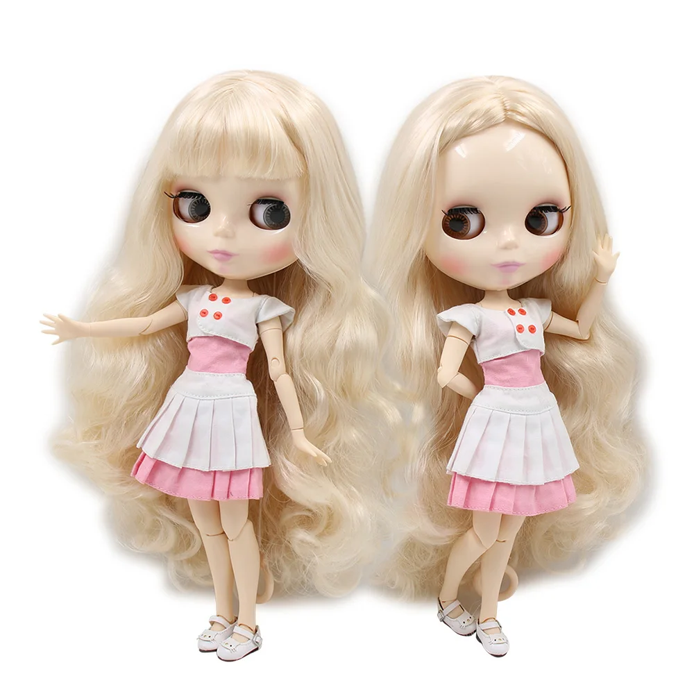 Ледяной DBS Blyth кукла светлые волосы белая кожа совместное тело 1/6 игрушка 30 см
