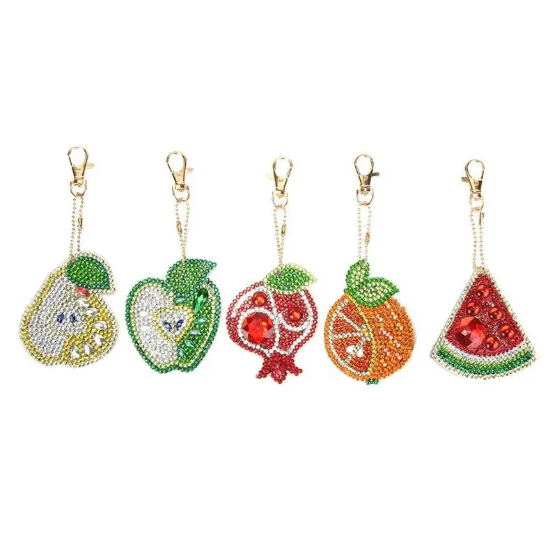 1/5PCS DIY Diamond Key Chain Special Shaped Full Painting Keyring Keychains Cross Stitch Embroidery Women Bag | Дом и сад