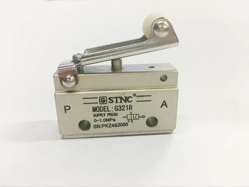 STNC 1/8 &quotG321R возвратный механический клапан ручные воздушные клапаны|air valve|push button