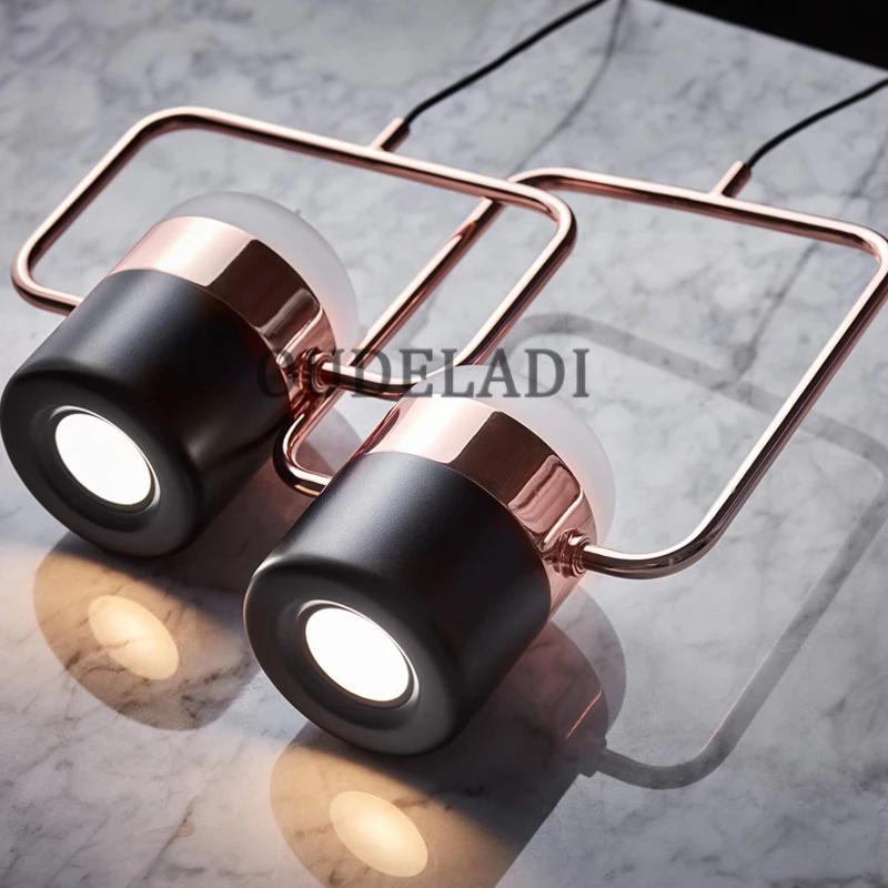 Скандинавские современные кованого железа акриловые подвесные светильники