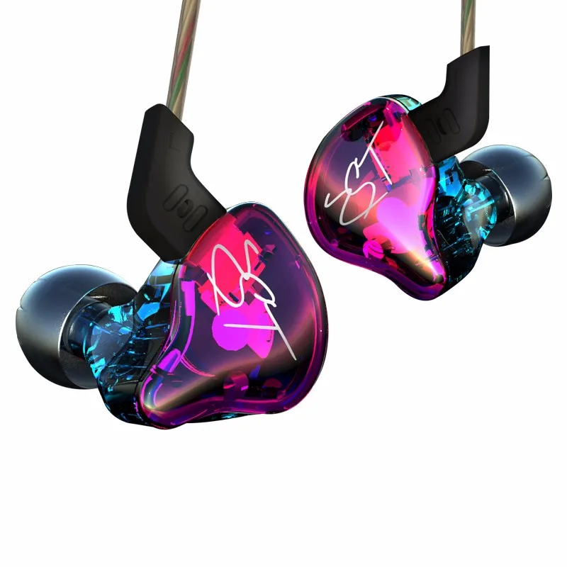 Оригинальные KZ ZST 1DD+ 1BA гибридные наушники-вкладыши HIFI DJ Monito спортивные наушники для бега наушники-вкладыши два цвета
