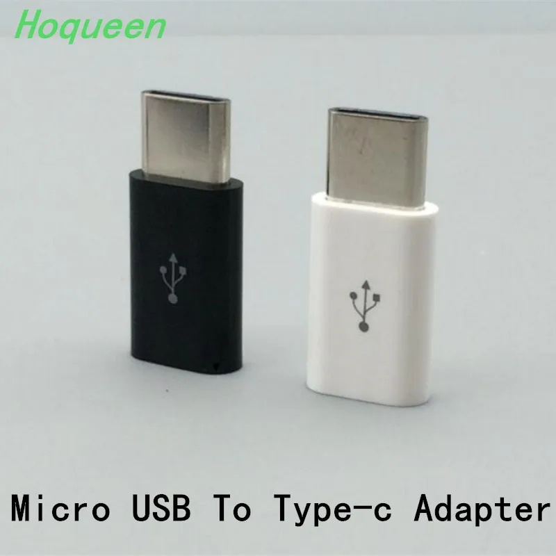 Адаптер преобразователь Hoqueen * 100 шт. Micro Port To 8PIN/ to Type C для системы Apple iPhone зарядки и