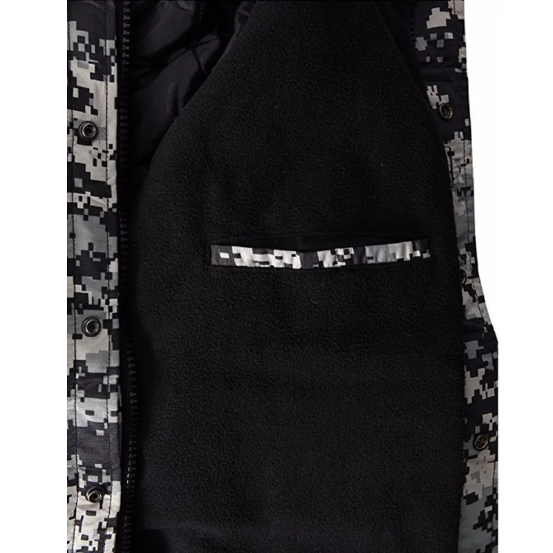 

New Edition "SouthPlay" Style Up Winter Waterproof Snowboard Ski Jacket- Black Military