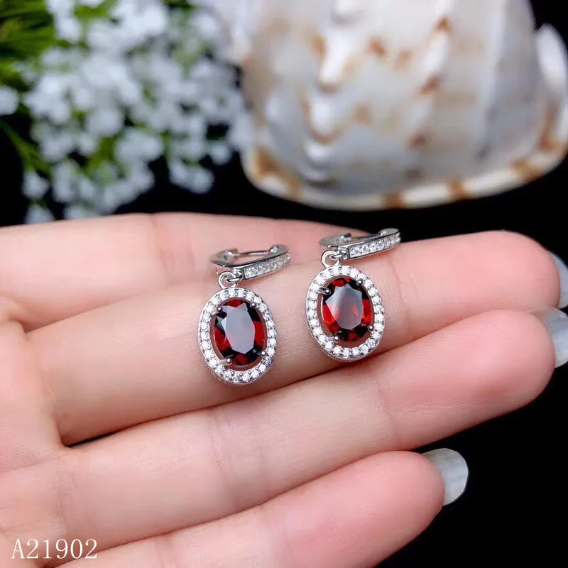 Женские серьги KJJEAXCMY boutique jewelryar 925 пробы серебряные с натуральным