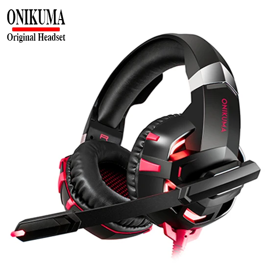 K2A Red ONIKUMA K2A наушники шлем HIFI стерео игровая гарнитура PS4 наушники с микрофоном для компьютера ноутбука планшета Xbox One - Цвет: K2A Red