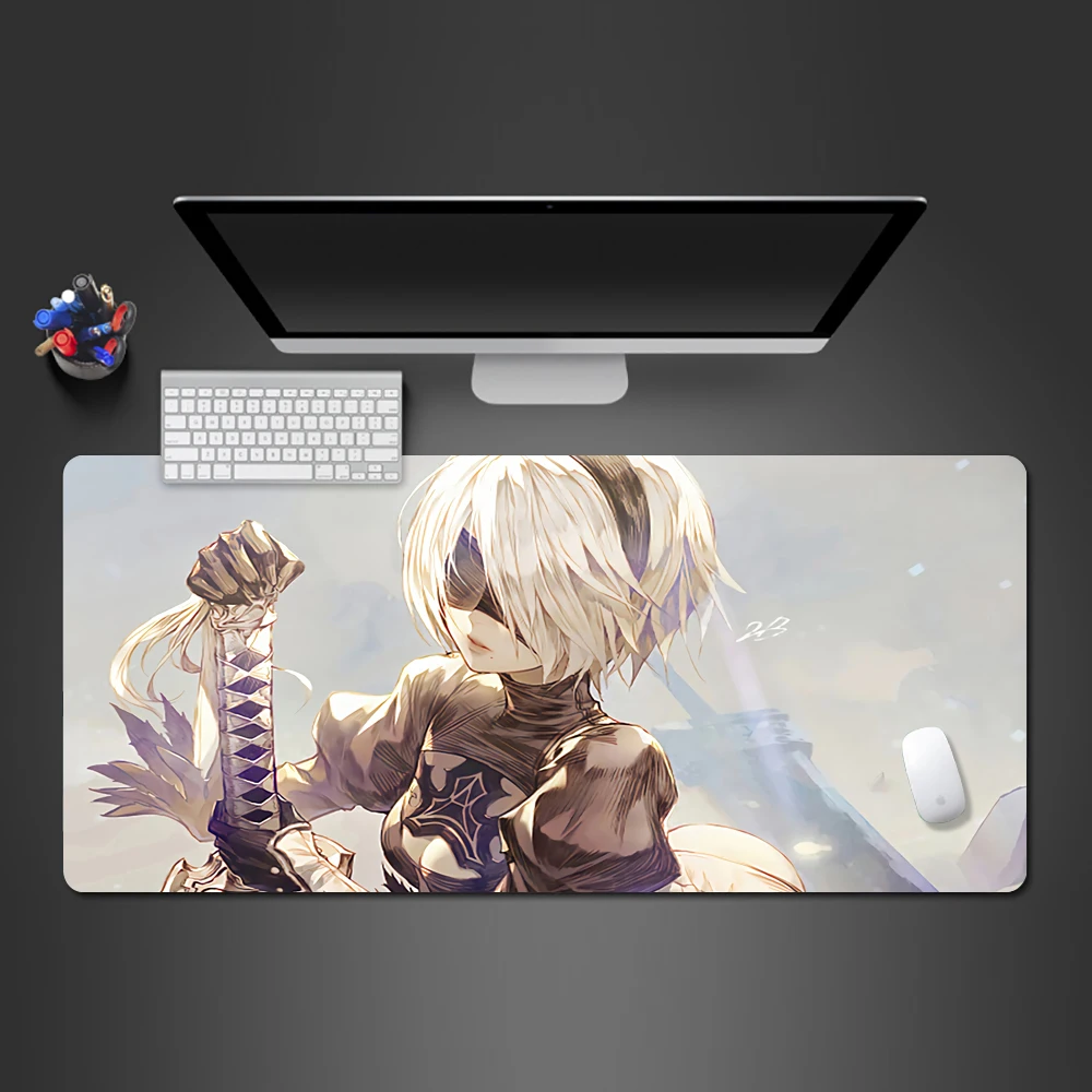 NieR Automata коврик для мыши игровой ПК геймерский коврик для мыши Коврик для Мыши Компьютерный Популярный Настольный коврик для мыши ноутбук большие игровые коврики лучшие подарки