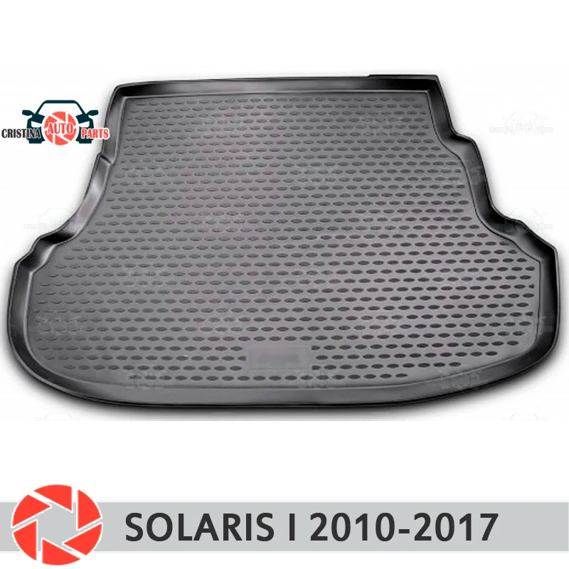 Коврик для багажника Hyundai Solaris 2010 2017 коврик напольные коврики нескользящая