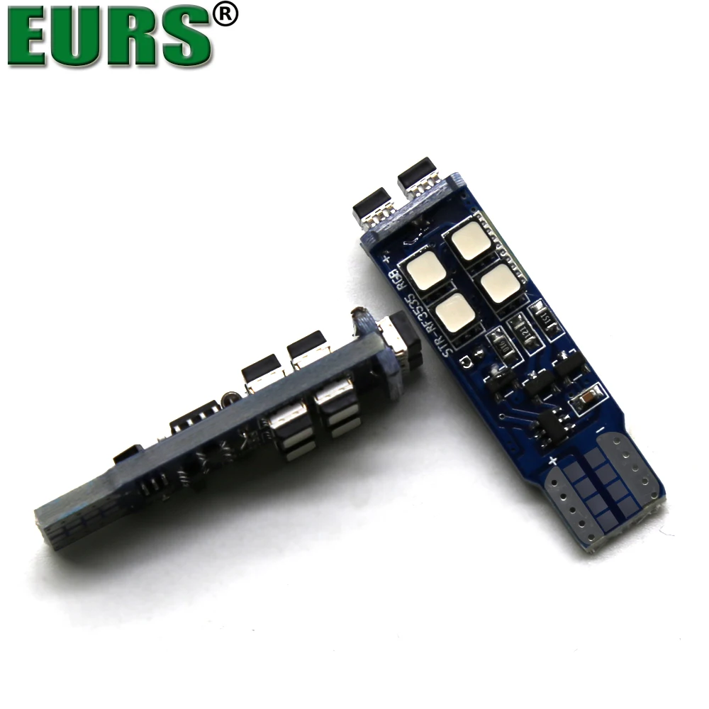 RGB T10 W5W 3535 10SMD автомобиля Светодиодный лампа РФ яркие красочные Авто Маркер