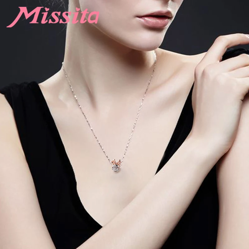 MISSITA женские милые Минни талисман Микки fit Pandora Браслеты и ожерелья для изготовления ювелирных изделий женские ювелирные аксессуары