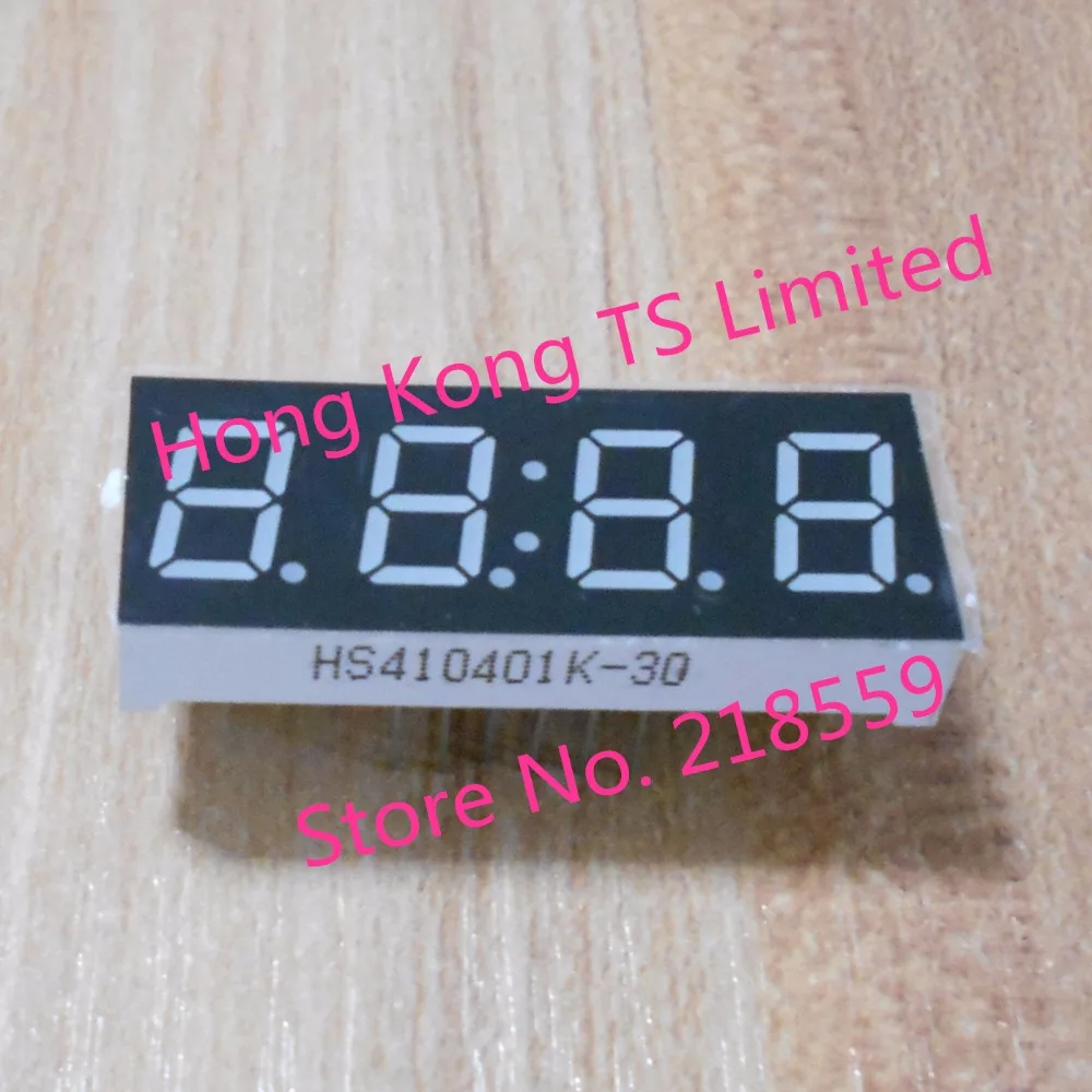 

0.4 inch 4 bit clock digital tube 4 bit common cathode / anode clock red highlight digital clock display tube 12pin