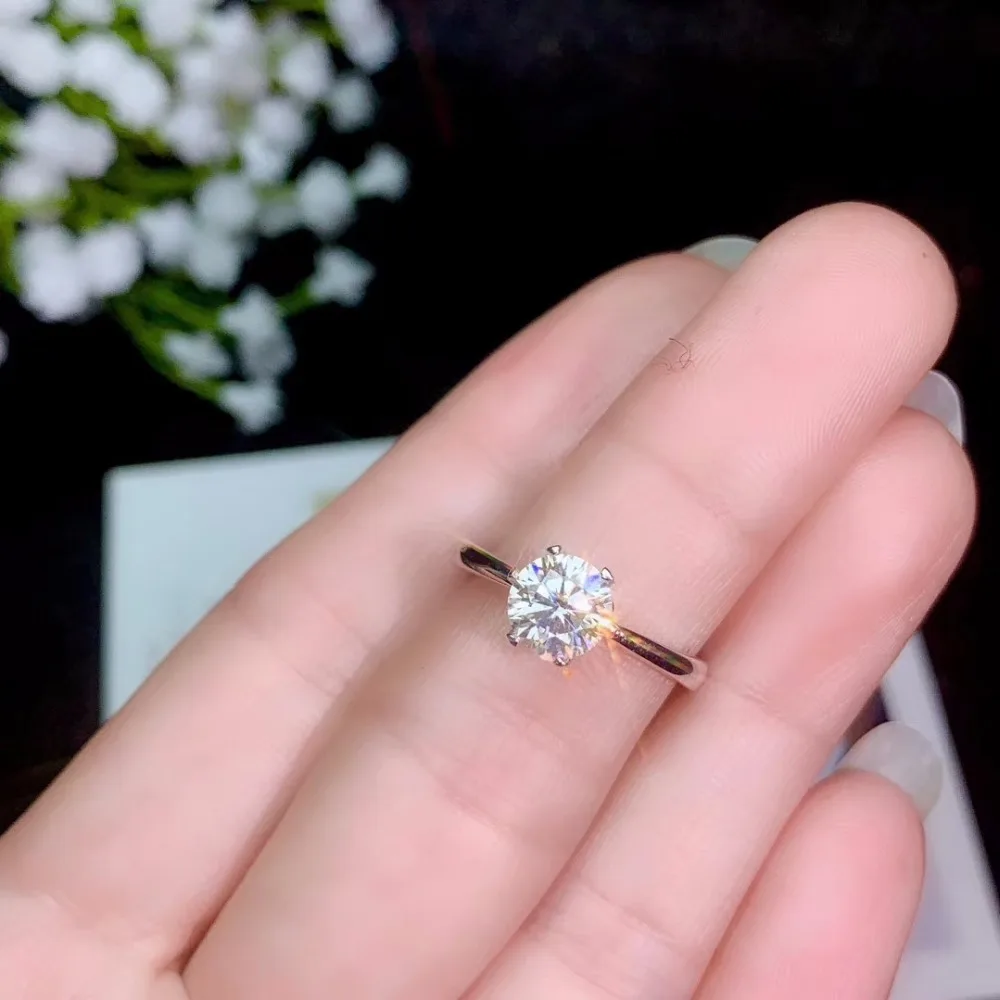 KJJEAXCMY Fine Jewelry 925 серебро инкрустация мох алмаз женское кольцо с сертификатом