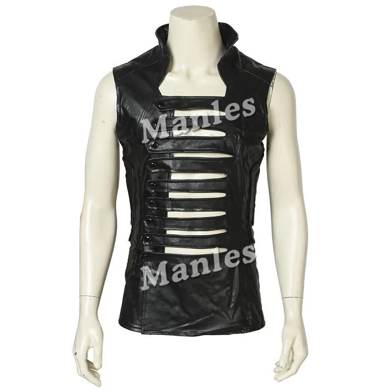 Vest Only Зимний костюм воина Капитан Америка 2 Косплей Джеймс Бьюкенен баки Барнс костюм пальто наряд супергероя Хэллоуин индивидуальный заказ - Цвет: Vest Only